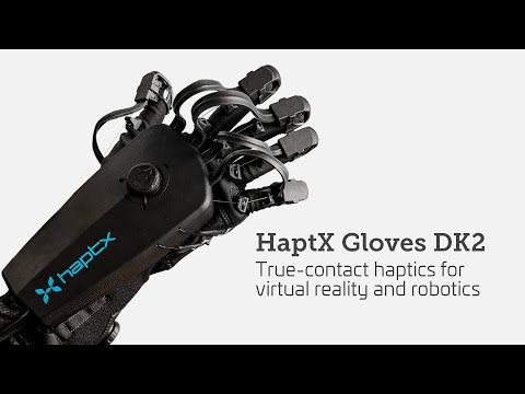 HaptX DK2 가상 현실 및 로봇 공학을위한 진정한 접촉 햅틱