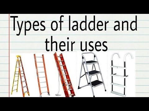 Types of ladders and theri use | ladders use | type of ladders | SAFETY MGMT study