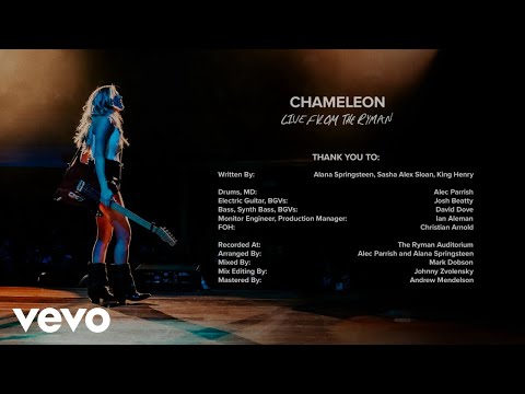 Alana Springsteen - chameleon (Live from the Ryman - Official Audio)