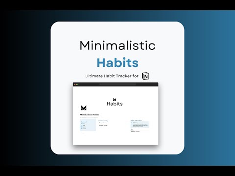 Minimalistic Habits | Prototion | Buy Notion Template