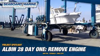 Project Spotlight: ALBIN 28 DAY ONE, Transport and Remove the old Engi