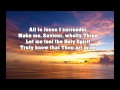All To Jesus I Surrender with Lyrics 