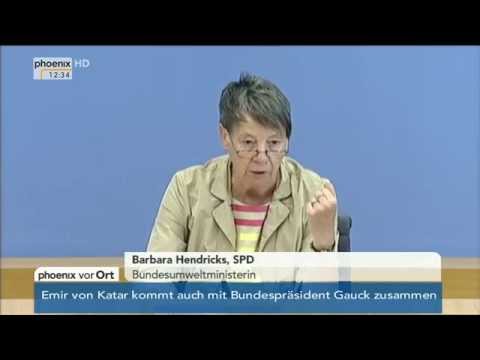Klimaschutz: Barbara Hendricks (SPD) zu Beiratsgutachten am 17.09.2014