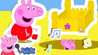 Peppa Buries George in the Sand  The Beach Song  P