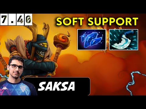 Saksa Shadow Shaman Soft Support - Dota 2 Patch 7.40 pro Player Full Gameplay