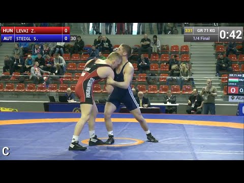 Quarterfinal GR - 71 kg: Zoltan  LEVAI (HUN) df. Stefan  STEIGL (AUT) by TF, 9-0