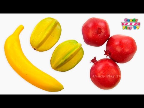 TOP Learn Names of Fruits and Vegetables Collection With Toy and Make Numbers with Play Doh Video