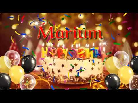 Happy Birthday Marium 🎂 Happy Birthday Song | Best Birthday Wishes For MARIUM ❤🎶🎂
