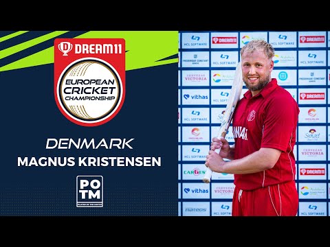 POTM: M.Kristensen - Group B, Match 13 - HUN vs DEN | Highlights | Dream11 ECC, 2022 | ECC22.037