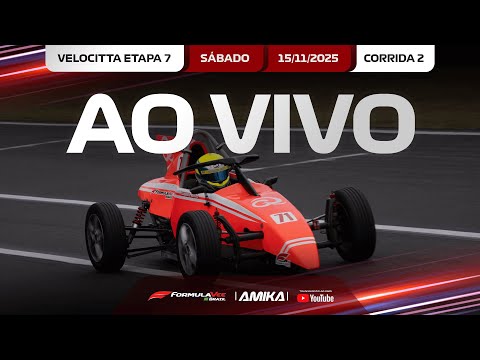 AO VIVO: Fórmula Vee 2025 Etapa 7 no Velocitta - 15/11/2025 - Corrida 2