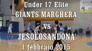 preview picture of video 'Basket Under 17 Elite GIANTS MARGHERA vs JESOLOSANDONA' 01/02/2015'