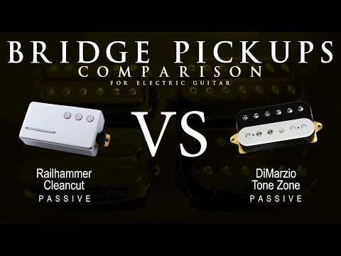 Railhammer CLEANCUT vs DiMarzio TONE ZONE - Bridge Guitar Pickup Comparison Tone Demo