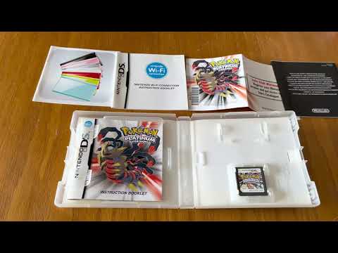 Nostalgamer 4K Unboxing Pokemon Platinum Version On Nintendo DS NDS UK PAL