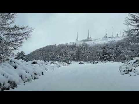 王ヶ頭ホテル　送迎バスからの景色【冬】