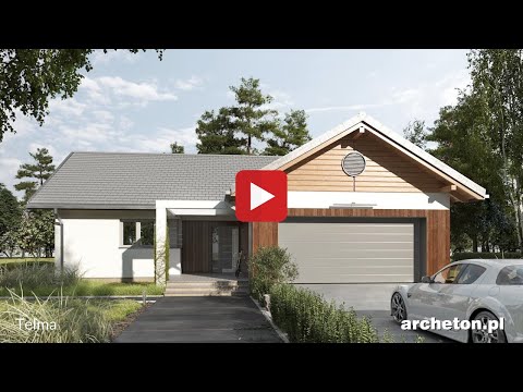 Projekt domu Telma - archeton pl - parterowy 193,5 m2