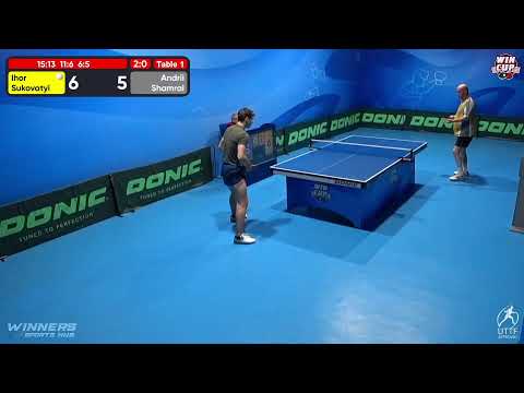 16:00 Ihor Sukovatyi 3 - 0 Andrii Shamrai West 3 WIN CUP 11.12.2022 | TABLE TENNIS WINCUP