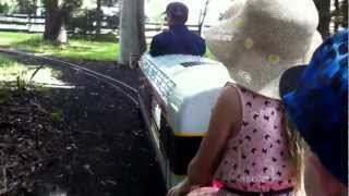 preview picture of video 'One full lap of the miniature railway at heritage park in Lismore'