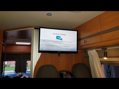 Fernseher einbauen im Wohnmobil oder Kastenwagen, TV Halterung und Gerät Installation TV 22 Zoll