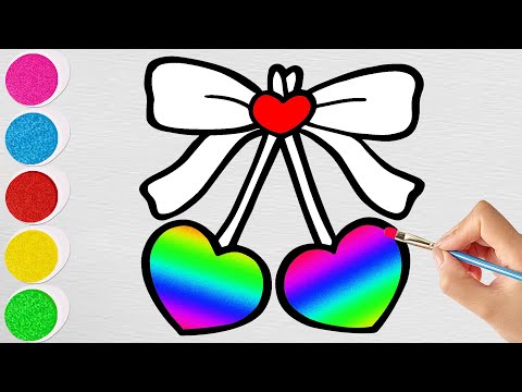 How To Draw Funny Cherries | Drawing Simple Easy