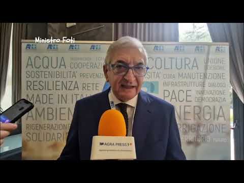 Assemblea Anbi: intervista Agra Press al ministro Tommaso Foti
