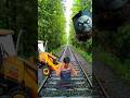 Jcb Video Jcb Saved The Crying Baby From High Speed Train Jcb Bulldozer Shorts Viral
