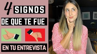 ¿COMO SABER SI ME FUE BIEN EN LA ENTREVISTA? |  4 Señales que te fue bien/mal en la entrevista 🤔