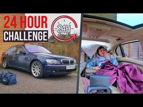 24 Hours living in my cheap V12 BMW 760Li luxury limo!