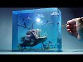 How To Make Deep Sea Fish and Hammerhead Sharks Diorama / Polymer Clay / Epoxy resin