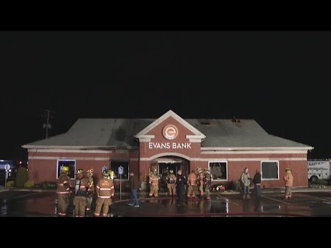 Fire damages Evans Bank in Depew