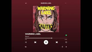 Cover art for WARNING LABEL