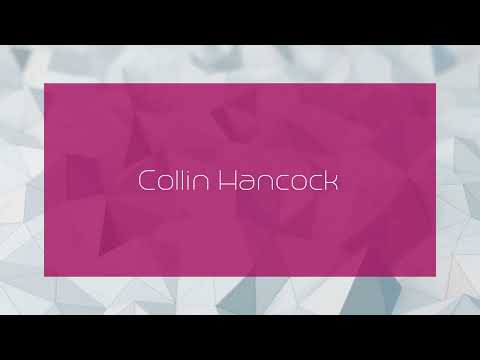 Collin Hancock - appearance