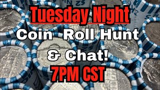 🔴 3/24/26 Tuesday Night Coin Roll Hunt & Chat! Nickels Lets Go!