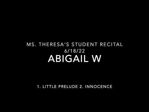 Ms. Theresa's Piano Studio video.