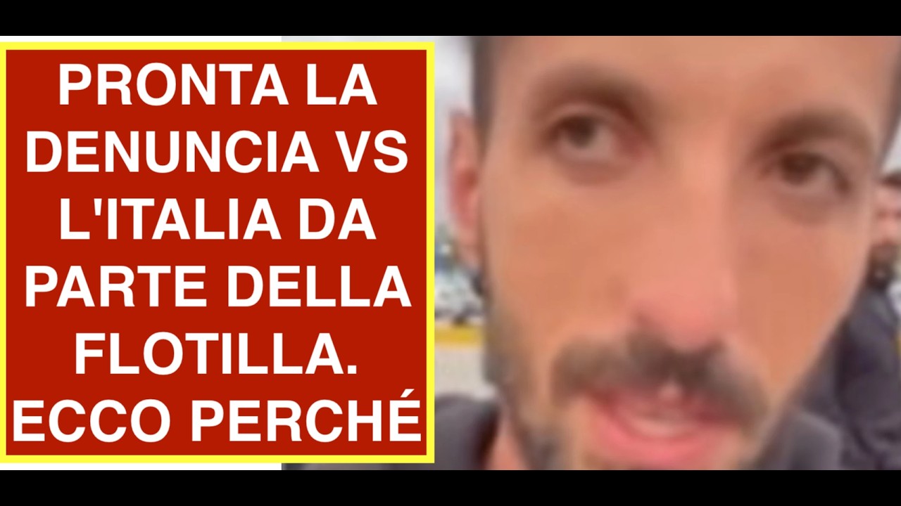 PRONTA LA DENUNCIA VS L'ITALIA DA PARTE DELLA FLOTILLA. ECCO PERCHÉ