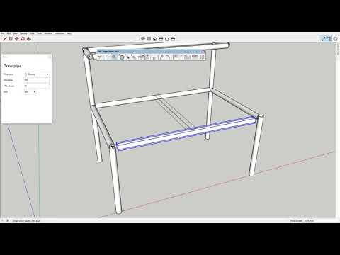 SketchUp Extension: Pipes Tubes 2020 - draw tool