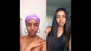 Wrapping Long Natural Hair Under 1 Minute
