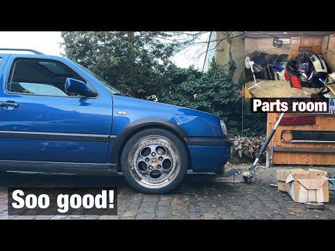 Test Fitting Jordon's 3pc Porsche Wheels On The Variant! ( +Parts Room Update! )