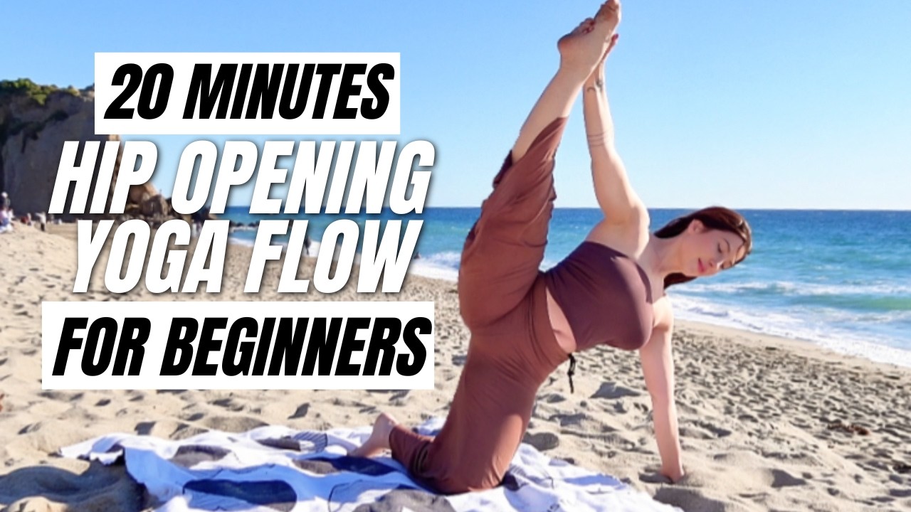 20 Minute Beach Yoga Flow 🌊 Full Body Yoga for Stress Relief, Flexibility & Inner Peace