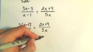 Solving a Basic Rational Equation - Ex 3
