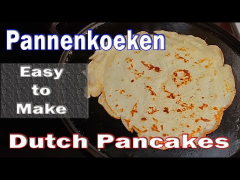 Make Pannenkoeken - Dutch Pancakes (no egg recipe)