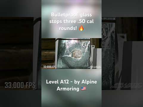 3 shot .50 cal - by Alpine Armoring 🇺🇸 Check out @ballistichighspeed! #armored #50cal #glass