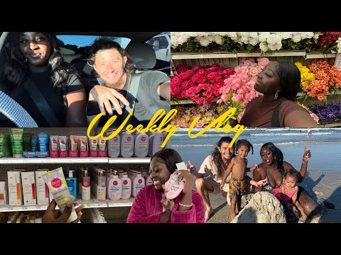 WEEKLY VLOG + BEACH SIDE• NEW SHOPPING FINDS• PARTY PREPPING “ SHE IS TURNING 1💕•TRYING SB NEW MENU