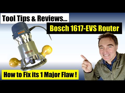 Tool Tips & Reviews - Bosch 1617 Router  Its Major Flaw and How to Fix it!