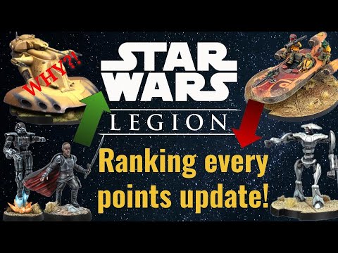 Huge Changes!! Legion Points changes ranked! | Star War Legion Ministravaganza updates