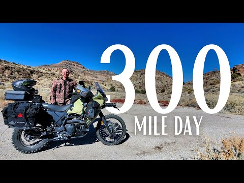 Asphalt To Mud, 300 Mile Day - Utah/Nevada - Riding KLR650