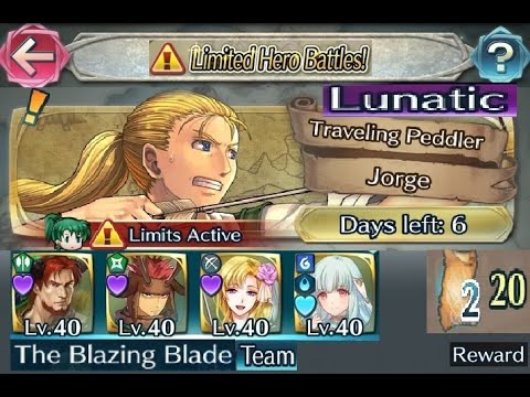The battle with Limited unit : Vs. Jorge - Lunatic (with F2P units No SI but Seals)