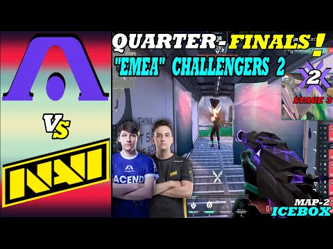 (EMEA) QUARTER-FINALS || NAVI vs ACEND || MAP 2 ICEBOX ||  VCT EMEA Challengers Playoffs - Day 2