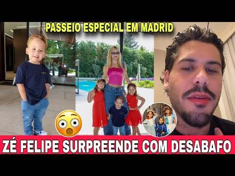 Zé Felipe surpreende no desabafo e Virgínia mostra passeio com oa filhos em Madrid 