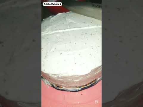How To Make Heart Shape With Round Cake 💖 #recipevideo #trendingshorts #viralvideo #Baking#HeartCake