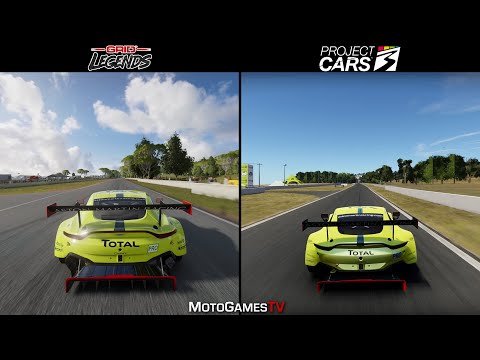 GRID Legends vs Project CARS 3 - Aston Martin Vantage GTE at Bathurst (Mount Panorama) Comparison
